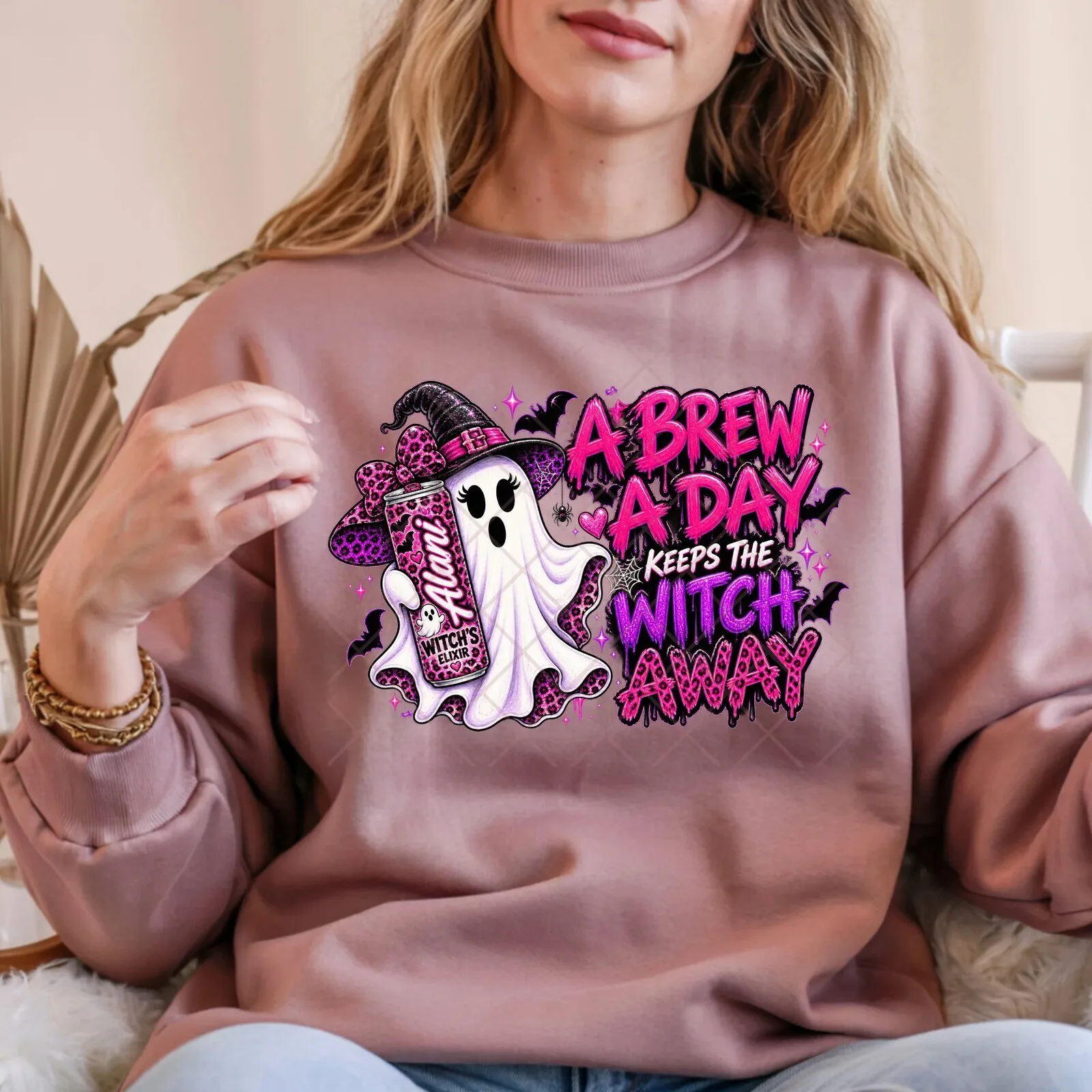 A Brew A Day Keeps The Witch Away Alani Halloween Ghost Sweatshirt 5 A Brew A Day Keeps The Witch Away Alani Halloween Ghost Sweatshirt