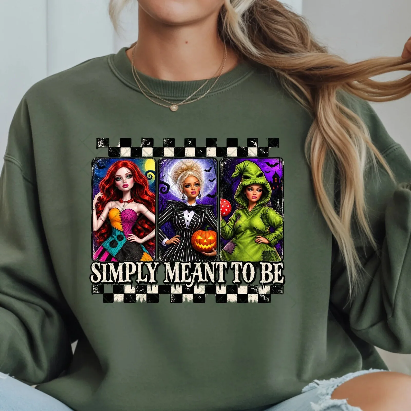 Nightmare Before Christmas Simply Meant To Be Sweatshirt