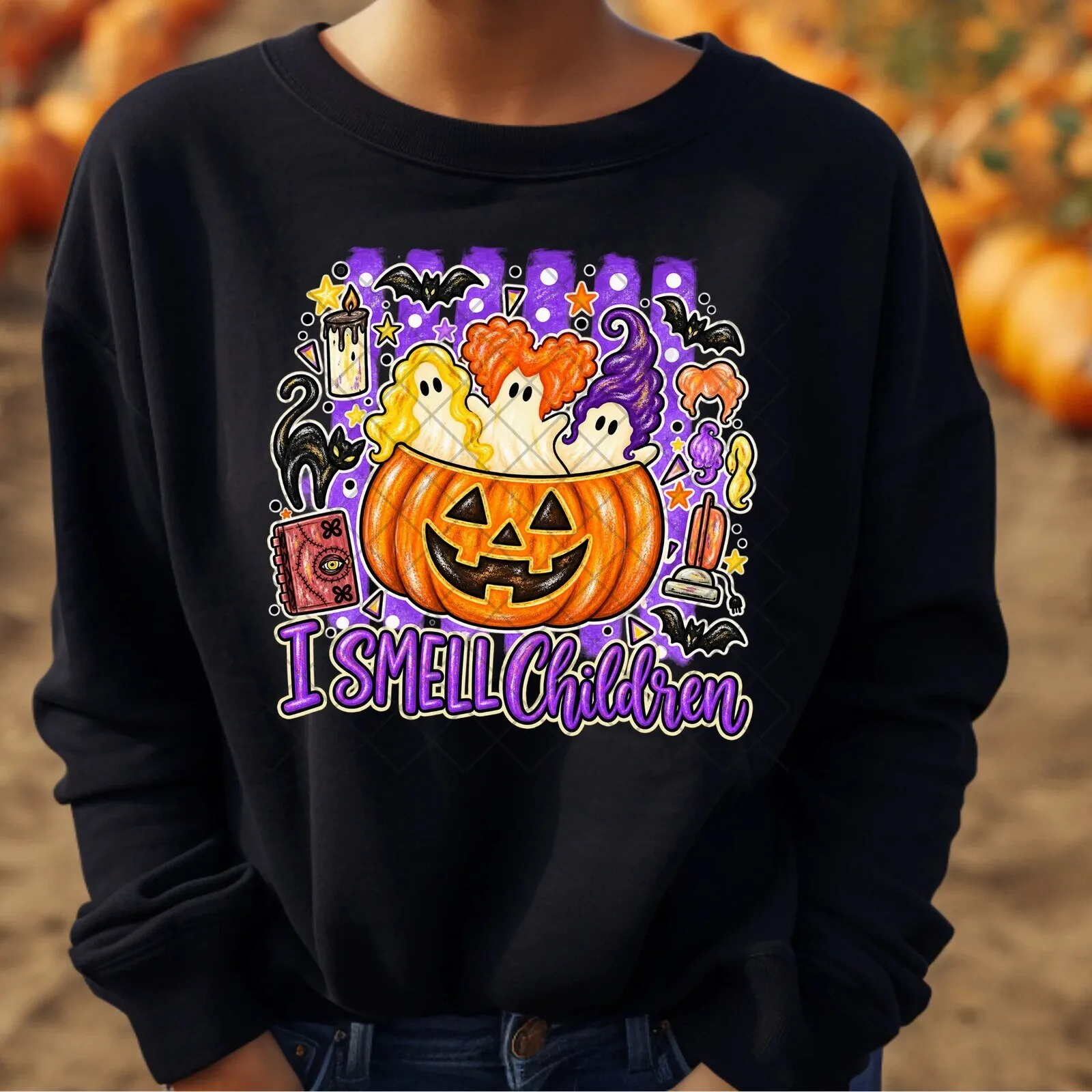 Hocus Pocus I Smell Children Halloween Sweatshirt