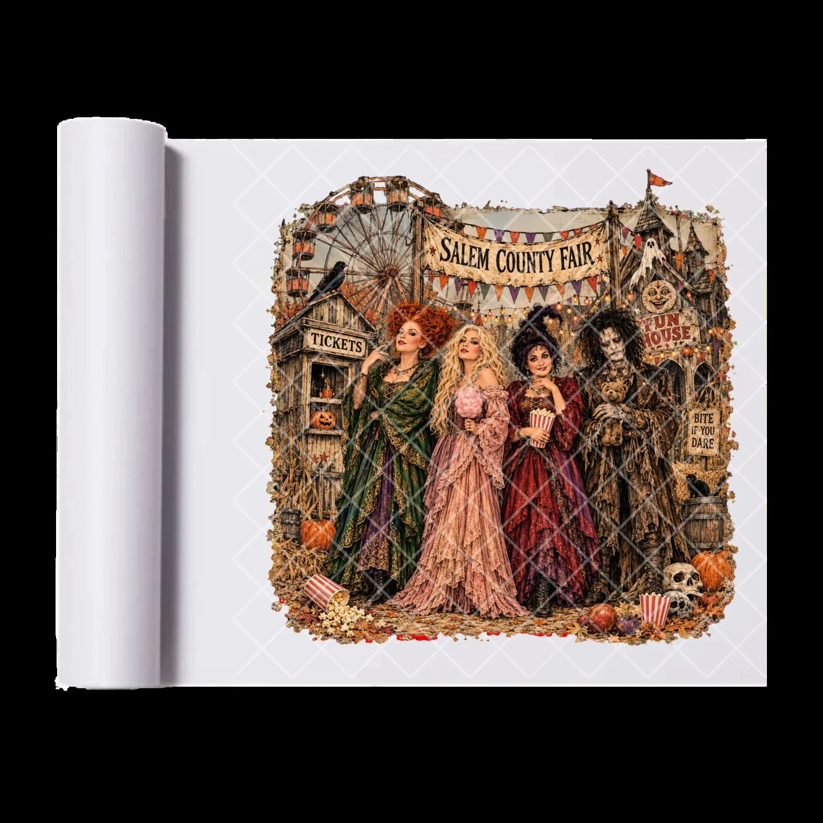 Hocus Pocus Salem County Fair Sanderson Sisters Halloween Heat Transfer
